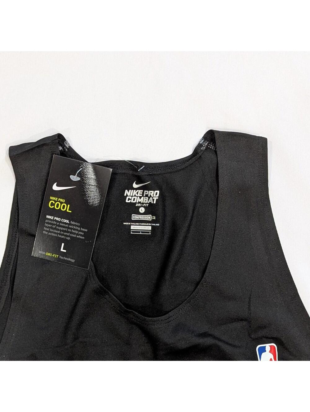 Nike Pro Combat NBA Compression Tank Top Men's L Black Dri-FIT Basketball NWT - Picture 8 of 9